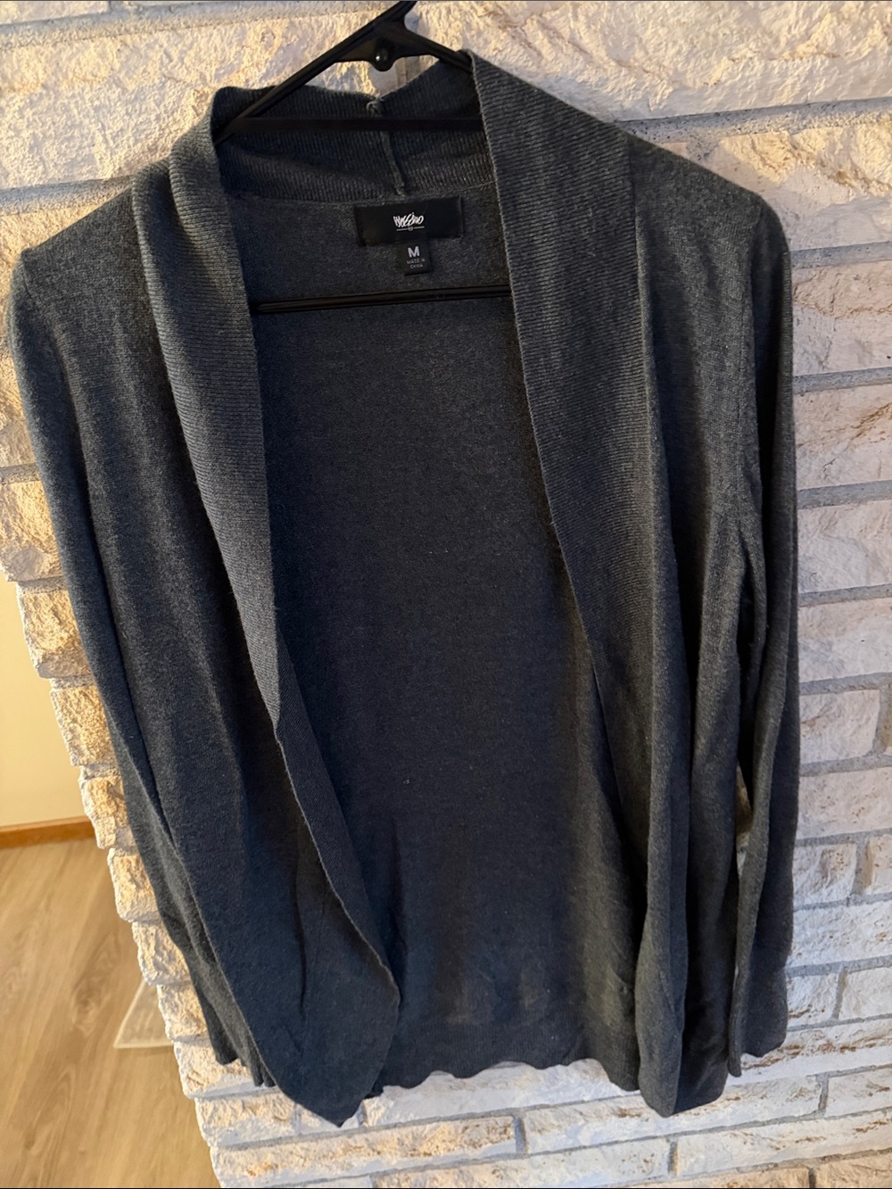 Mossimo Supply Co. Women's Charcoal Open-Front Cardigan